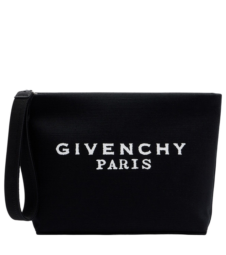 Photo: Givenchy Logo canvas pouch