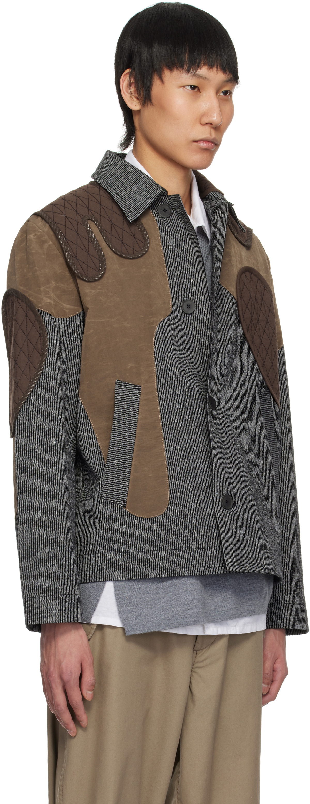 Craig Green Gray Utility Patch Jacket