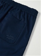 Maison Kitsuné - Straight-Leg Cotton Trousers - Blue