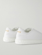Versace - Faux Leather Sneakers - White