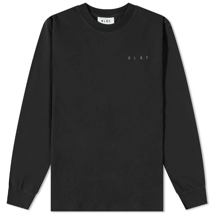Photo: Olaf Hussein Men's Long Sleeve Face T-Shirt in Black