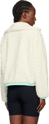 Casablanca Off-White Monogram Jacquard Fleece Jacket