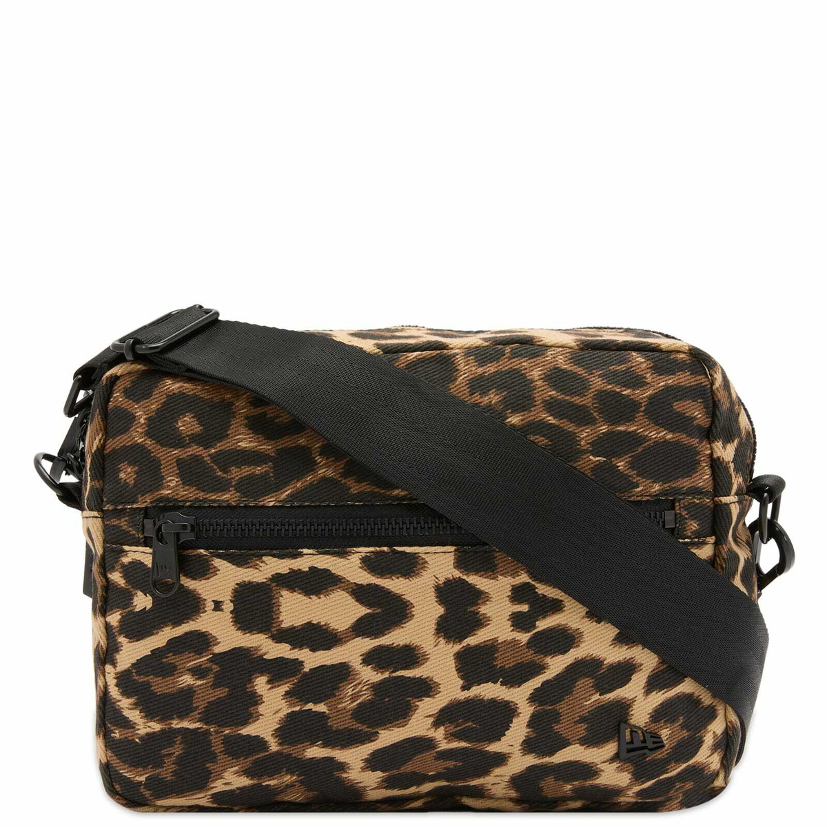 New Era Leopard Canvas Cross-Body Bag in Brown 
