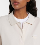 Prada Cotton piqué and jersey polo shirt