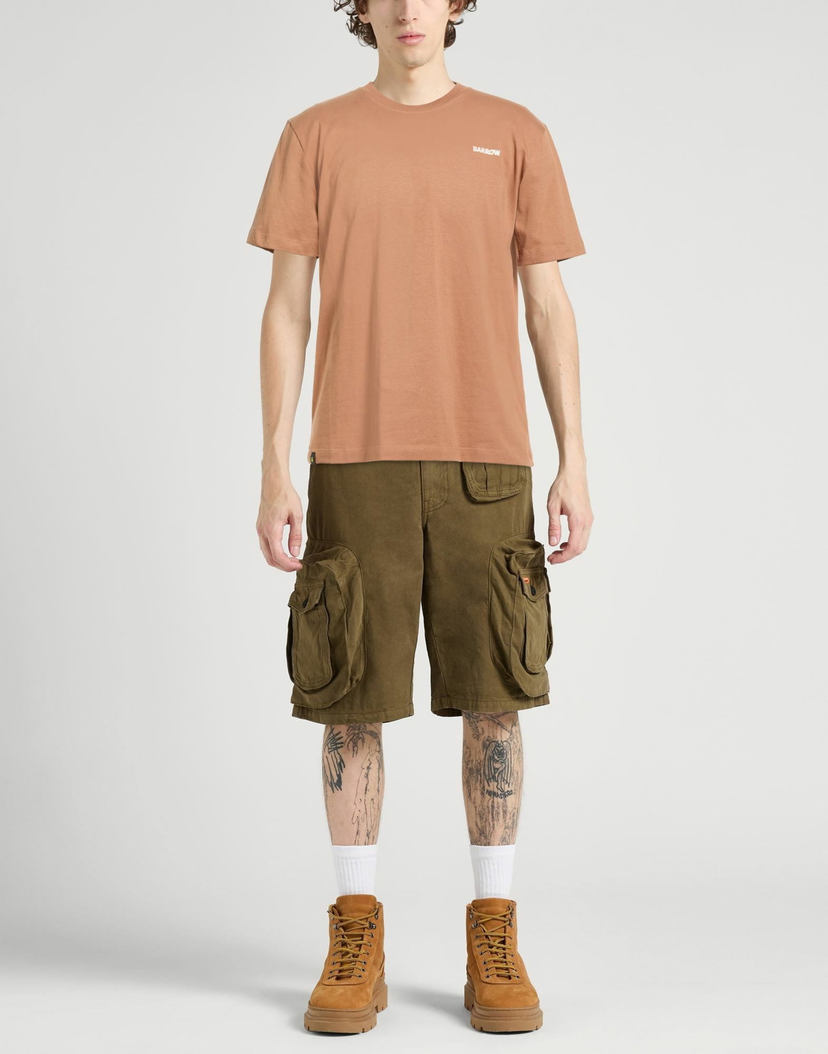 Barrow Mens T-shirt in Brown