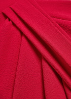 Rebecca Vallance Zarya Gathered Crepe Gown Red