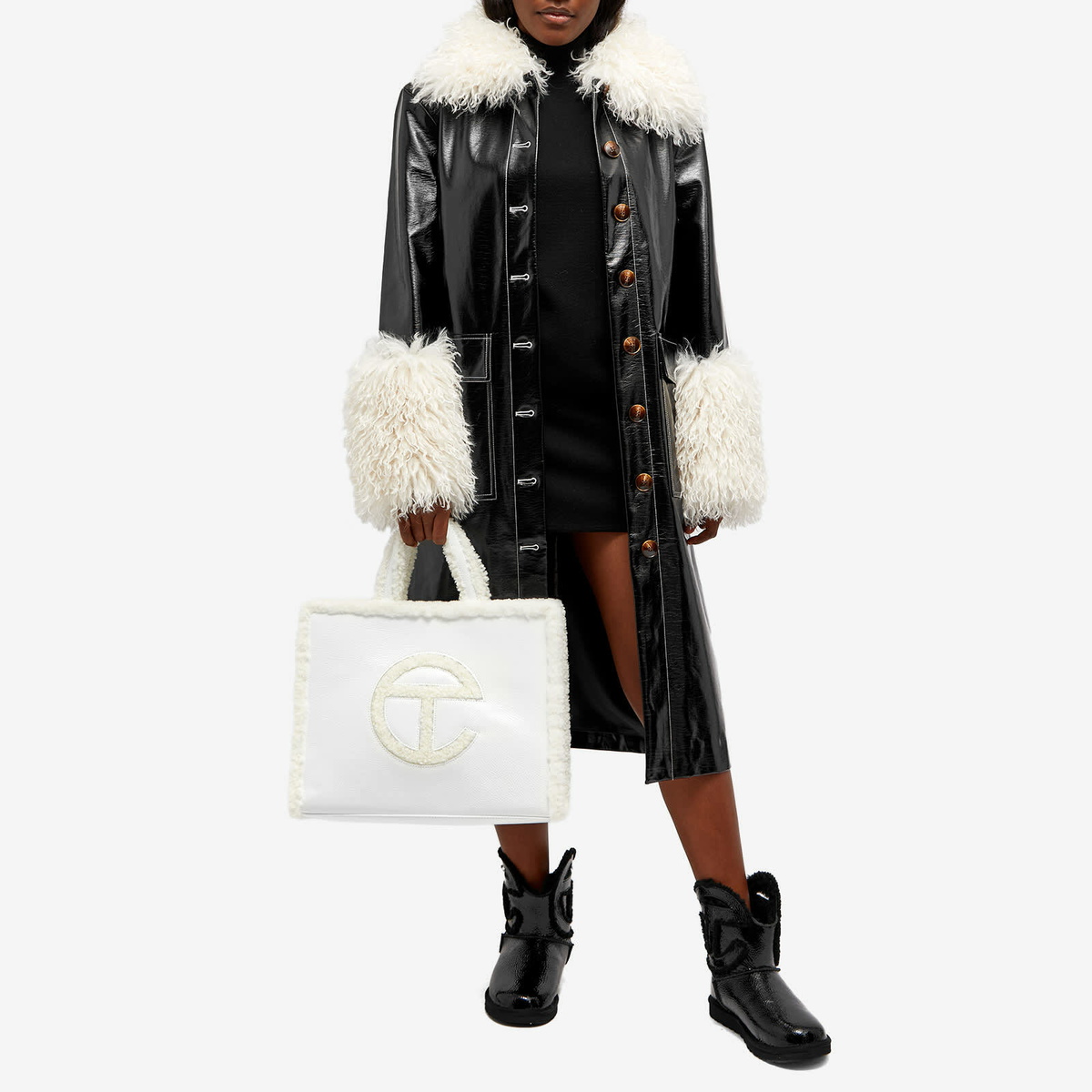 UGG Women's x TELFAR Medium Shopper Bag in White