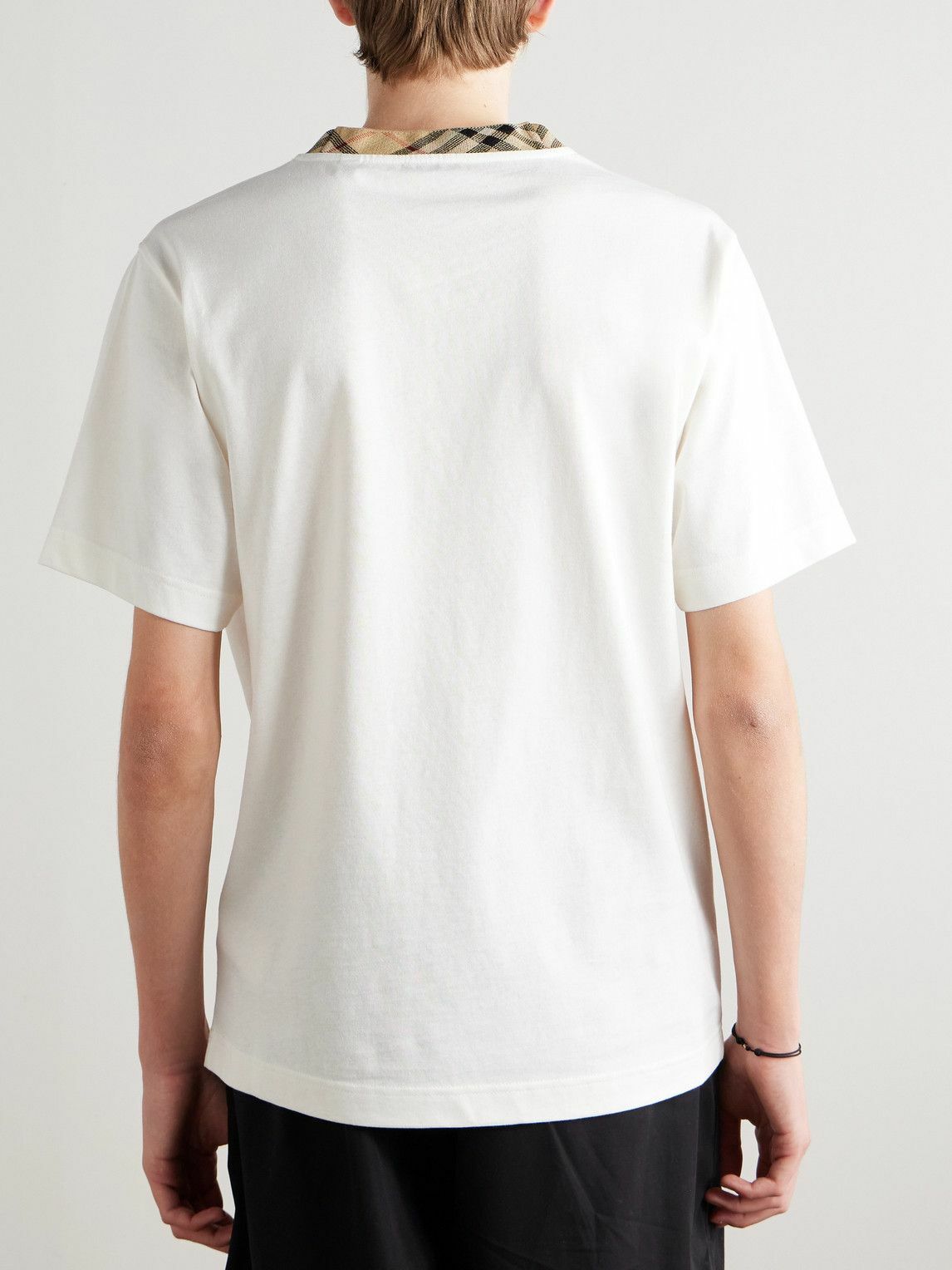 BURBERRY プリント Tシャツ XXS ホワイト 中古・古着通販】BURBERRY (バーバリー) TBロゴTシャツ ホワイト
