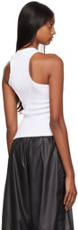 Talia Byre White Rib Tank Top