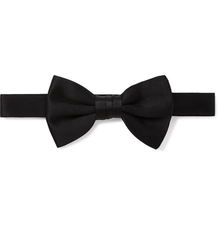 Photo: Rubinacci - Satin Bow Tie - Black