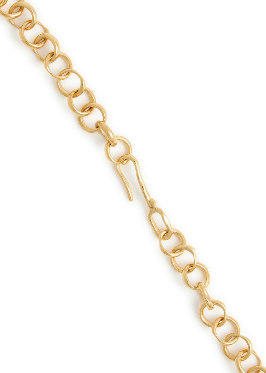 Joanna Laura Constantine Wave 18kt Gold-plated Charm Necklace - One Size