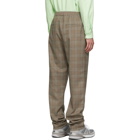 Tibi SSENSE Exclusive Brown Check James Pull On Trousers