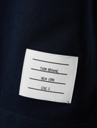 THOM BROWNE - Cotton Jersey T-shirt W/ Striped Trim