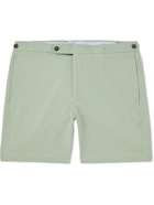 Sid Mashburn - Stretch-Cotton Seersucker Shorts - Green