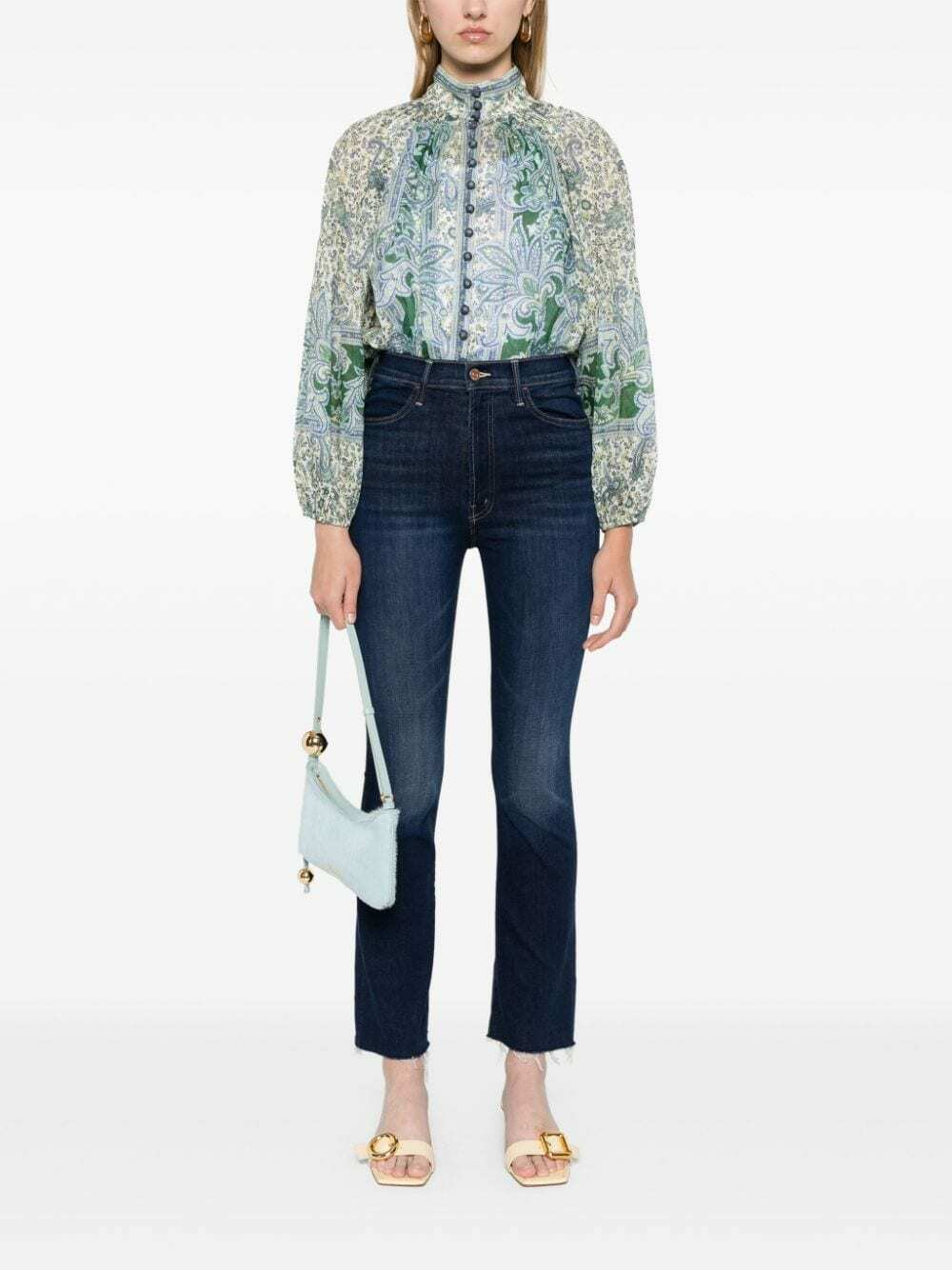 Mother Denim White Cotton Jeans Denim main image 1