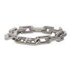 Balenciaga Silver B Chain Bracelet