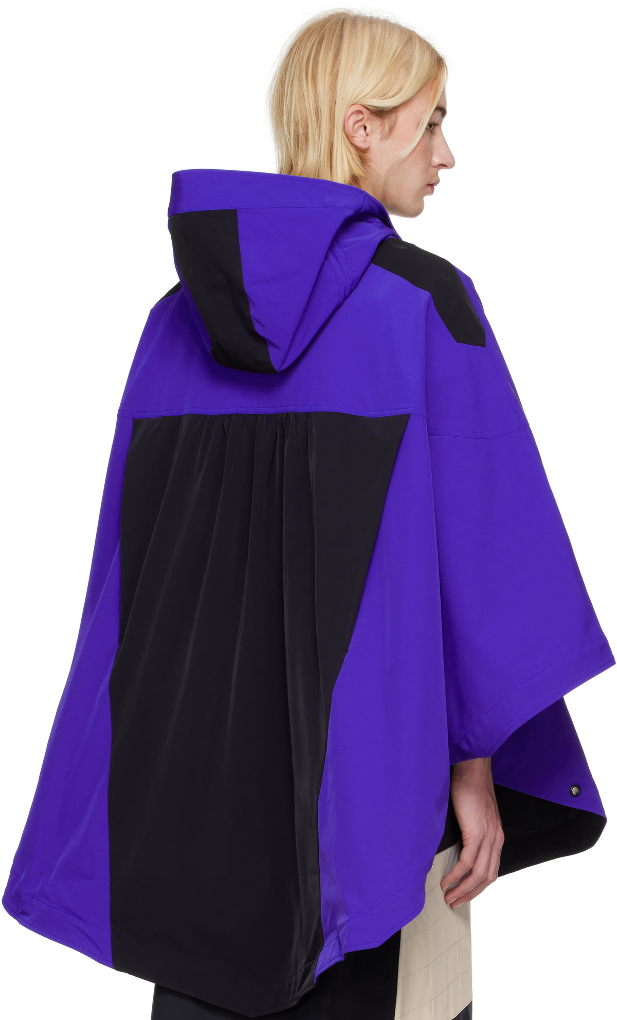 ジャケット・アウター ASICS Kiko Kostadinov HEVEANOID CAPE Asics Blue Kiko Kostadinov Edition Heveanoid Cape Reversible