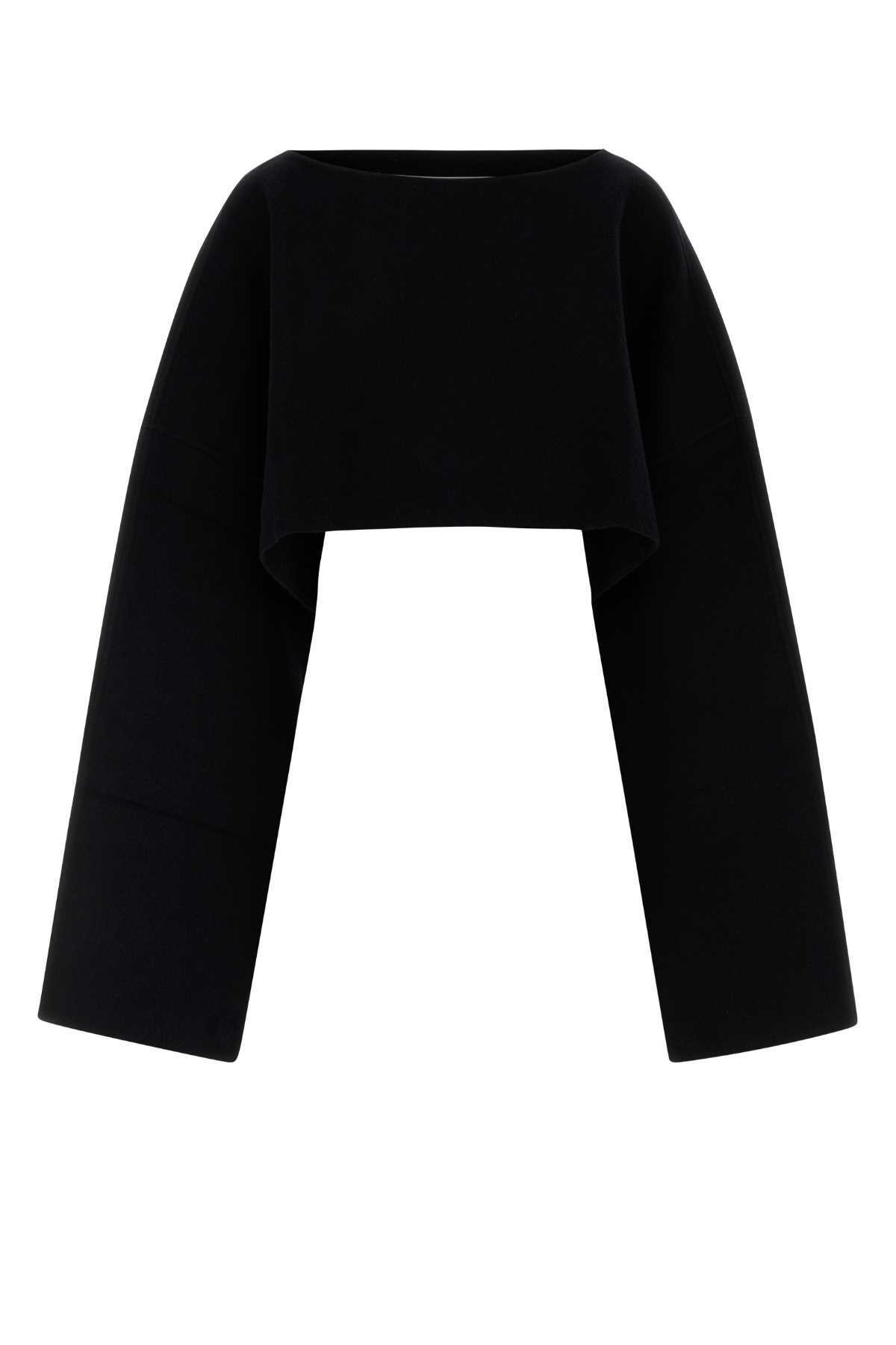 【関税&送料込】Jil Sander Black Wool Blend Cape Jil Sander wool-blend Cape | Black | FARFETCH JO