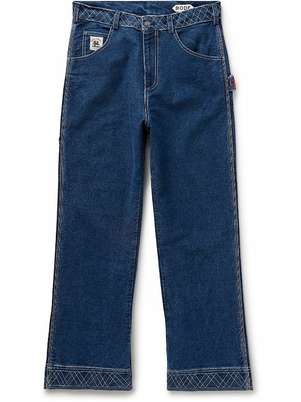 Photo: BODE - Knolly Brook Straight-Leg Embroidered Jeans - Blue