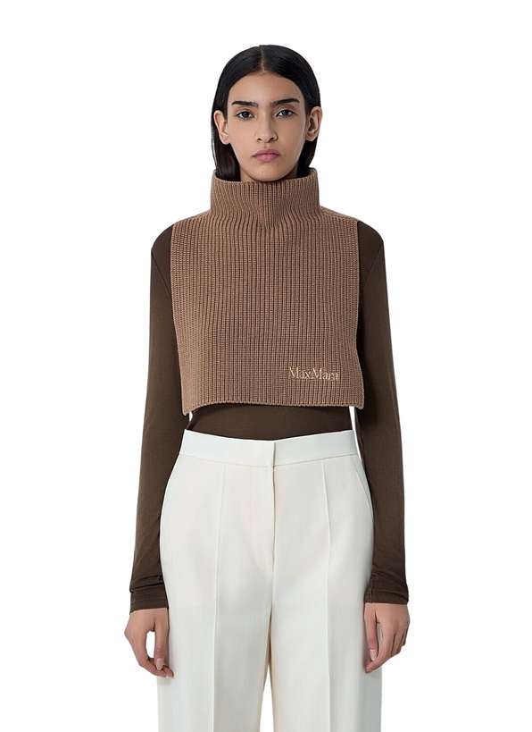 Photo: Max Mara Logo Motif Wool Scarf