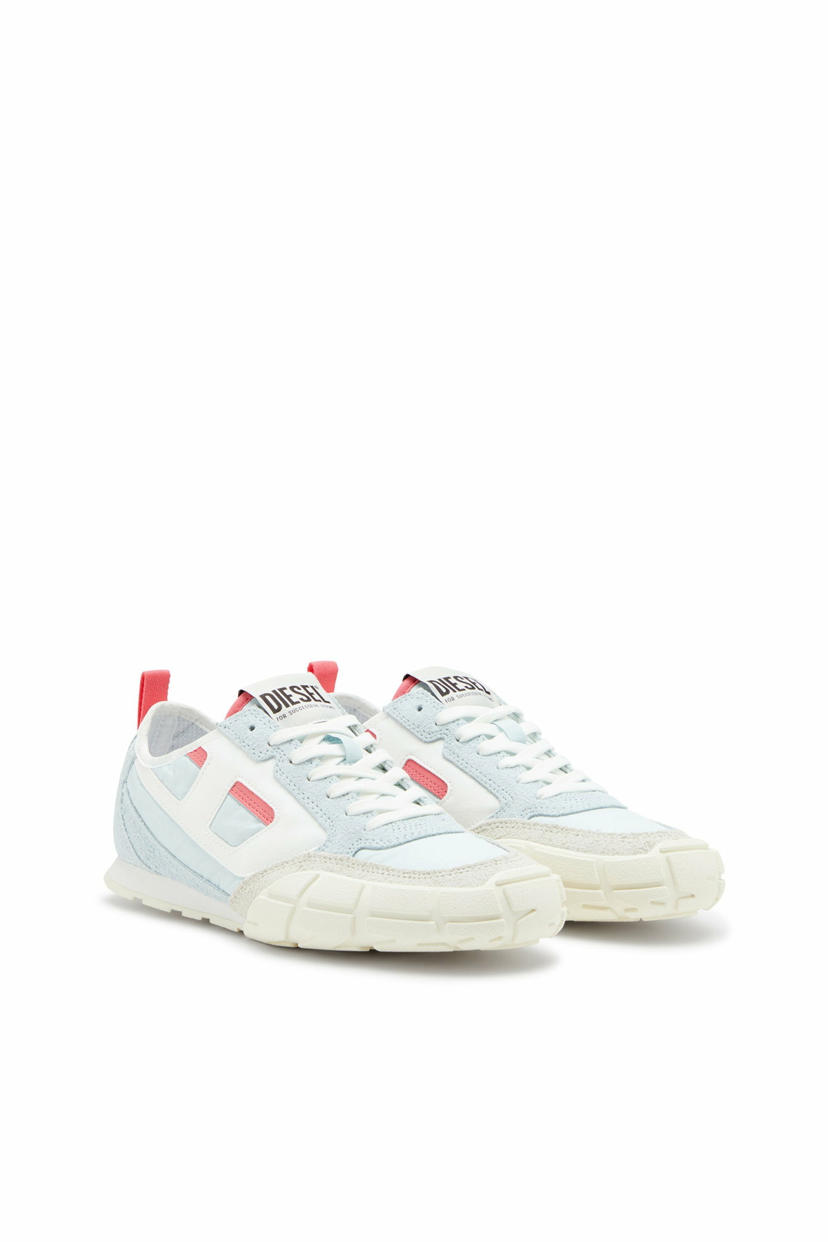 Diesel S-Pagodha-Sneakers in leather, suede and ripstop - Sneakers Womens in Blue