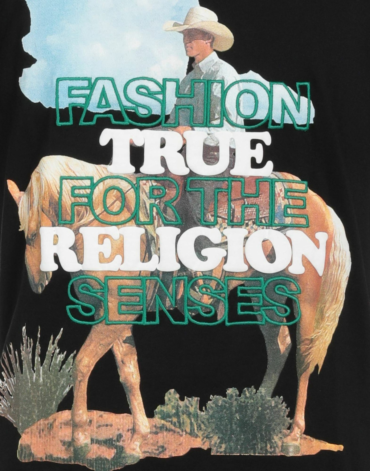 True Religion Mens T-shirt in Black