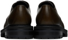 Dries Van Noten Khaki Leather Derbys