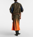 Sacai Pleated midi skirt