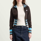 Adidas Women's Vintage Track Top in Aurora Coffee