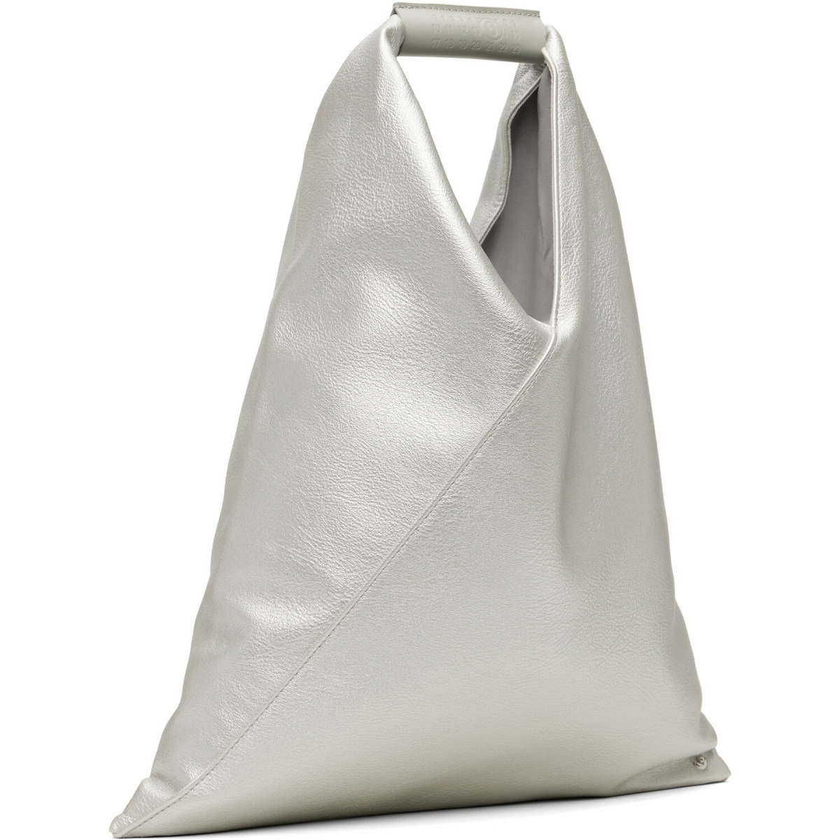 MM6 Maison Margiela Silver Small Triangle Tote