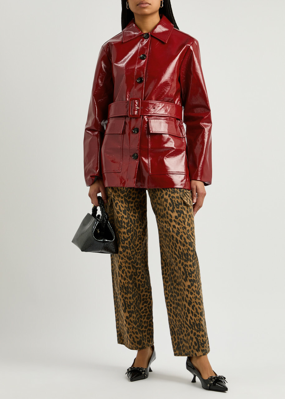 Kitri Beatrix Vinyl Jacket Red