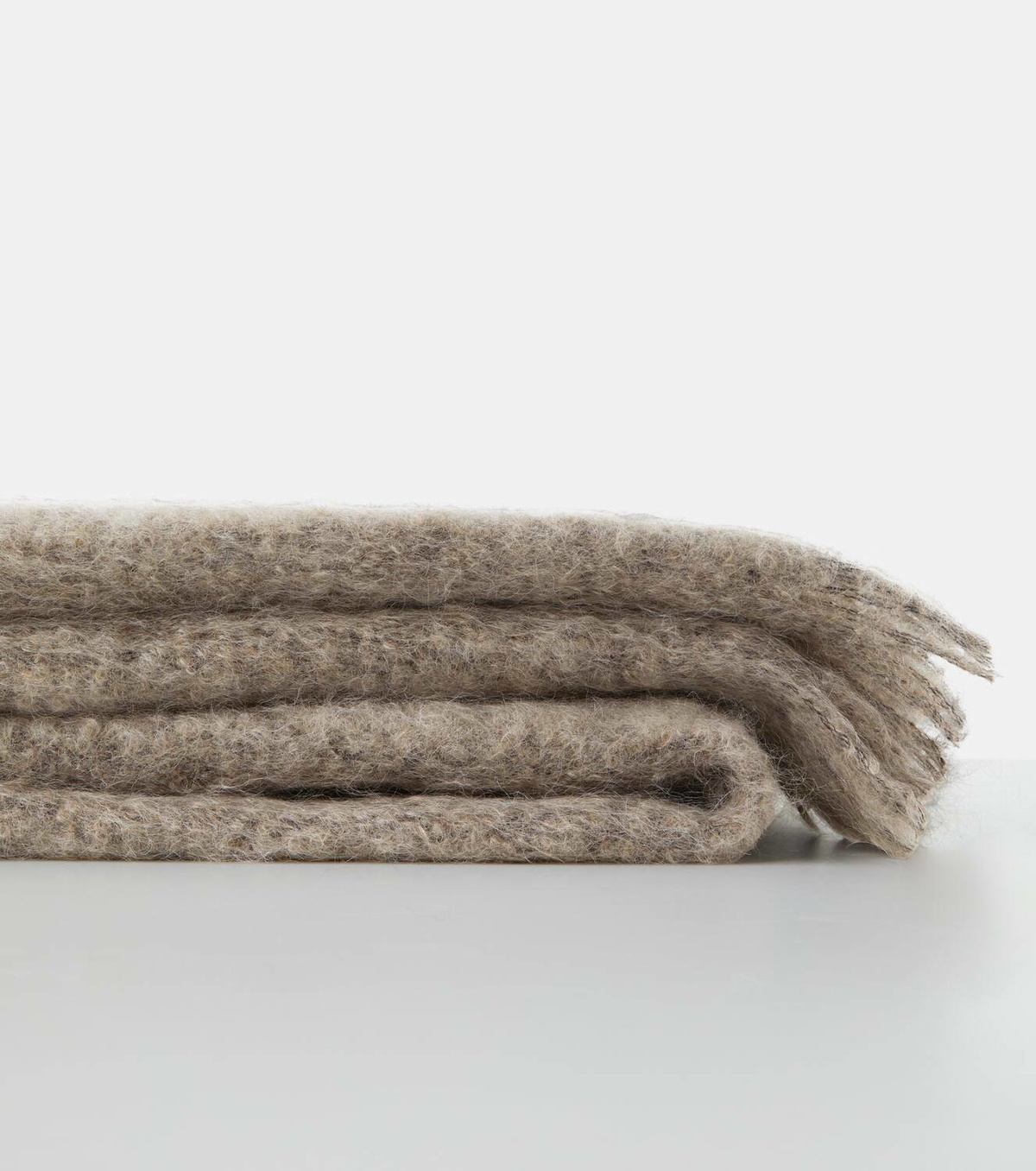The House of Lyria Madornale fringed wool-blend blanket