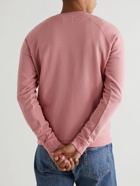 Folk - Rivet Garment-Dyed Cotton-Jersey Sweatshirt - Pink