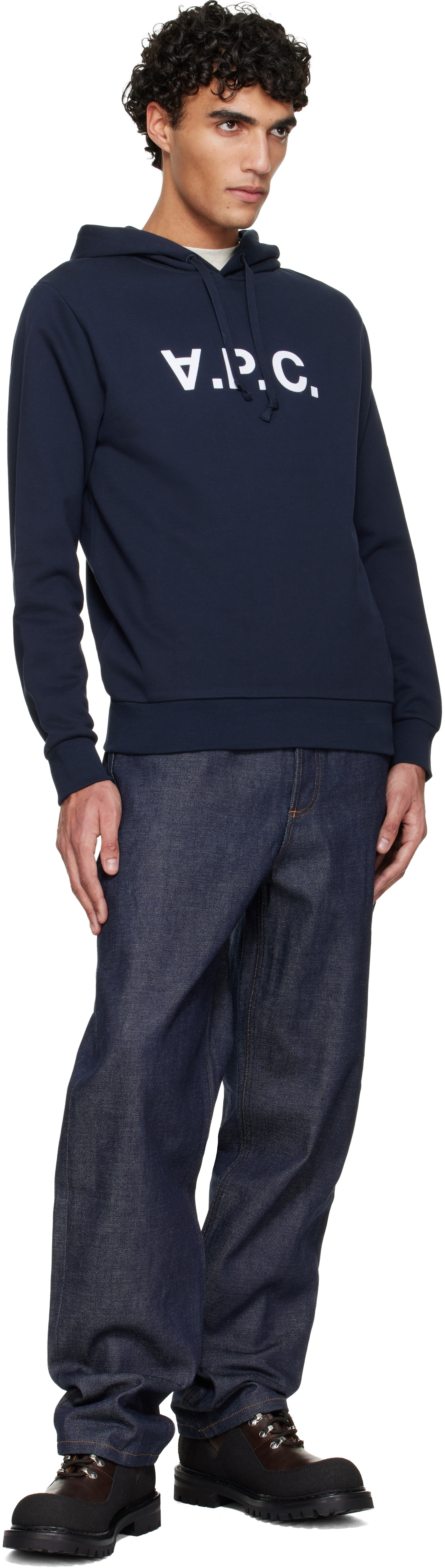 A.P.C. Navy Standard Grand 'VPC' Hoodie