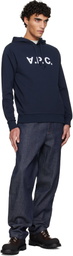 A.P.C. Navy Standard Grand 'VPC' Hoodie