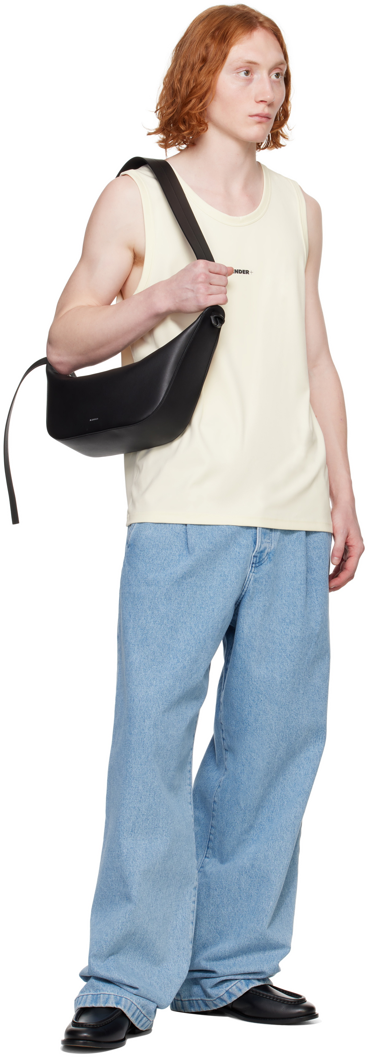 Jil Sander Beige Active Jersey Tank Top