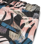 Saturdays NYC - Trent Mid-Length Printed Swim Shorts - Men - Black