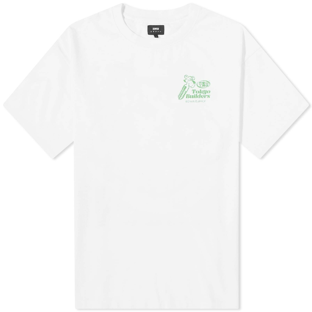Tシャツ・カットソー EDWIN Men T-shirt White I035010 0267 Edwin Men's Therapy T-Shirt in White Edwin
