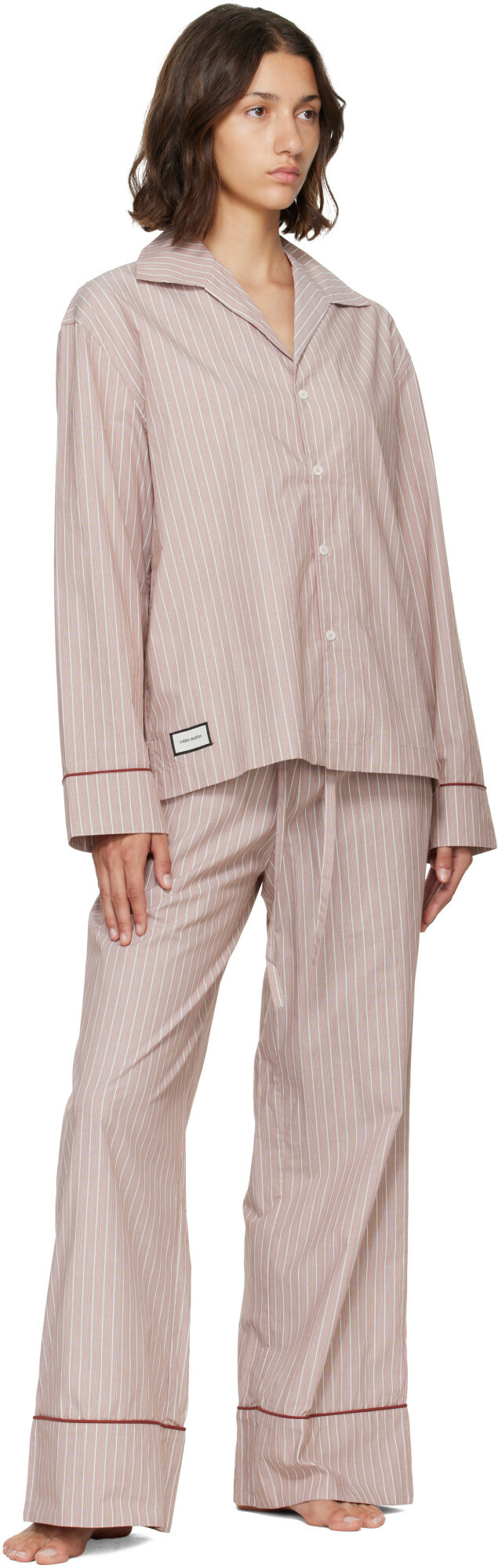 Entire Studios Pink L/S Pyjama Shirt