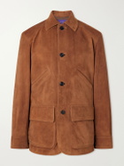 Ralph Lauren Purple label - Hollis Panelled Suede Jacket - Brown