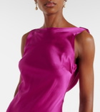 Nina Ricci Open-back silk-blend satin maxi dress