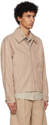 LEMAIRE Beige Crinkled Jacket