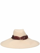 MAISON MICHEL - Big Virginie Wool Hat W/ Silk Hatband