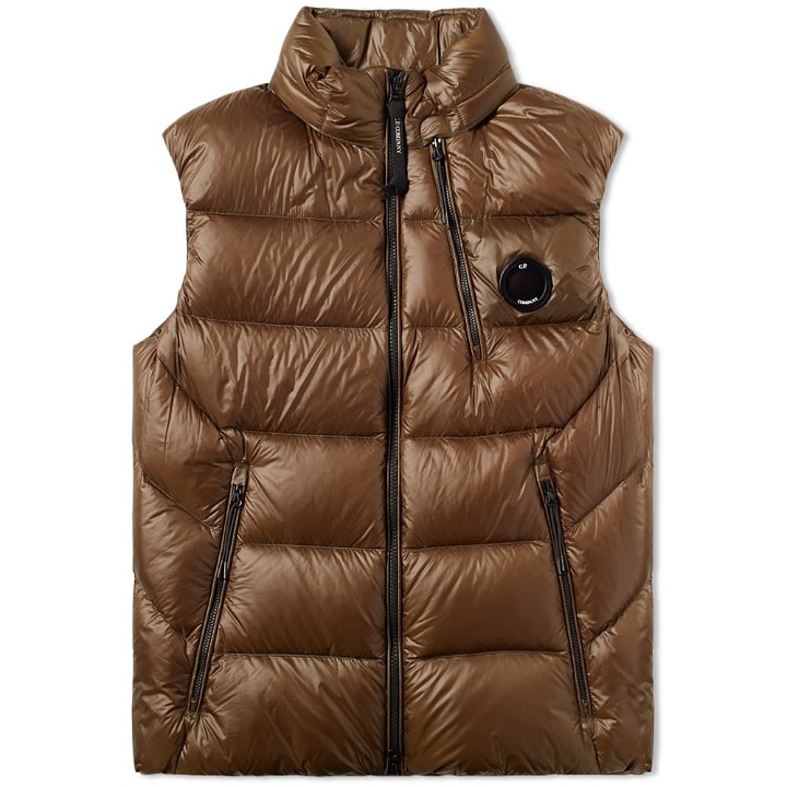 Photo: C.P. Company Chest Lens Down Gilet Green