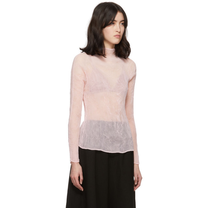 Pink issey discount miyake blouse