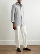 Agnona - Cotton and Cashmere-Blend Twill Shirt - Gray
