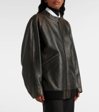 The Row Kengia leather jacket