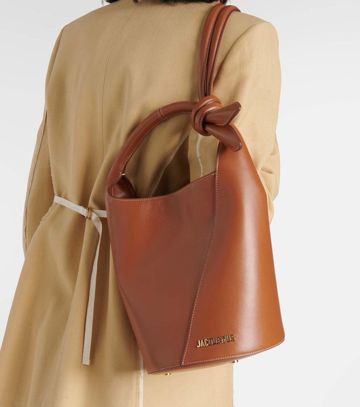 Jacquemus Le Petit Tourni leather bucket bag Jacquemus