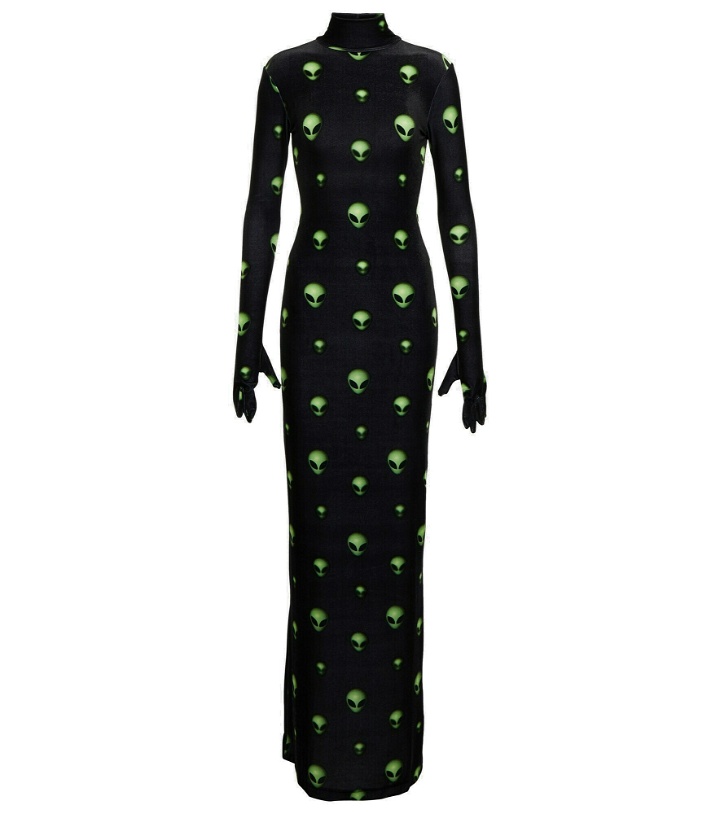 Photo: Vetements - Gloved printed jersey maxi dress