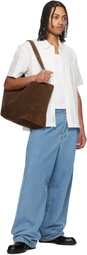 Dunst White Jacquard Collared Shirt